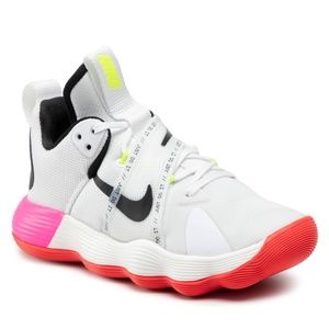 Nike React HyperSet SE Volleyball Shoes White/Black/Bright Crimson - Size 5